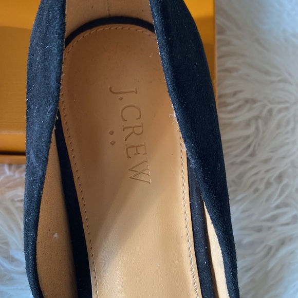 New women’s black suede Sz 10 d’orsay casual formal business loafers flat shoes - Picture 5 of 13